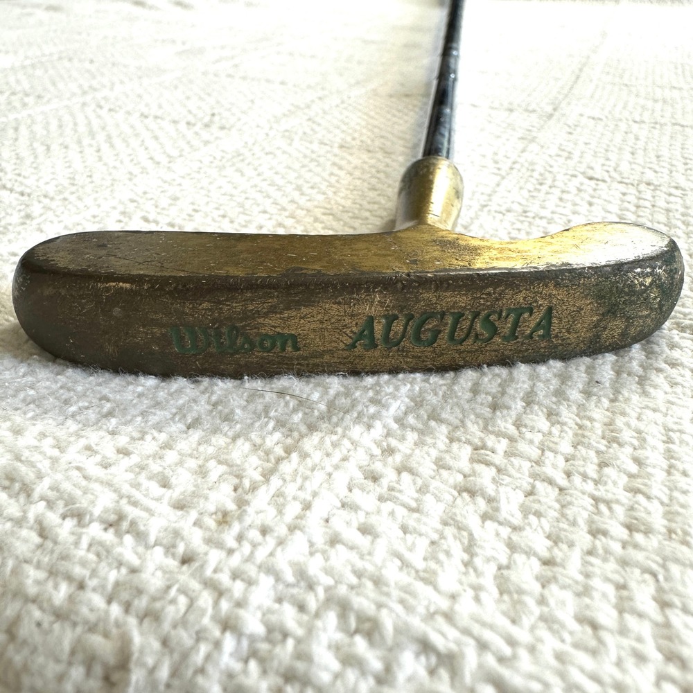 VTG Wilson Augusta Brass Putter Golf Pride Hi Tack Pistol Grip USA Right‎ Handed
